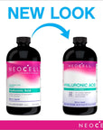 NeoCell Hyaluronic Acid Berry Liquid with Vitamin C; For Cellular Hydration for Skin, and Lubrication for Skin and Joints; Gluten Free; Dietary Supplement; 16 Fl. Oz., 32 Servings.* Pack May Vary