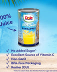 Dole 100 Juice Pineapple 46 Ounce Cans Pack of 6