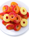 Sour and Sweet Peach Rings Soft Gummy Candy 2Pound Pack