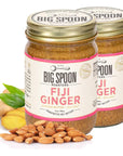 Big Spoon Roasters Fiji Ginger Almond Butter w/Sea Salt - Keto Friendly, Low Sugar Almond Butter - Crunchy Almond Butter With Bee-Friendly Almonds - Gourmet & Pure Almond Nut Butter - 26 Ounces