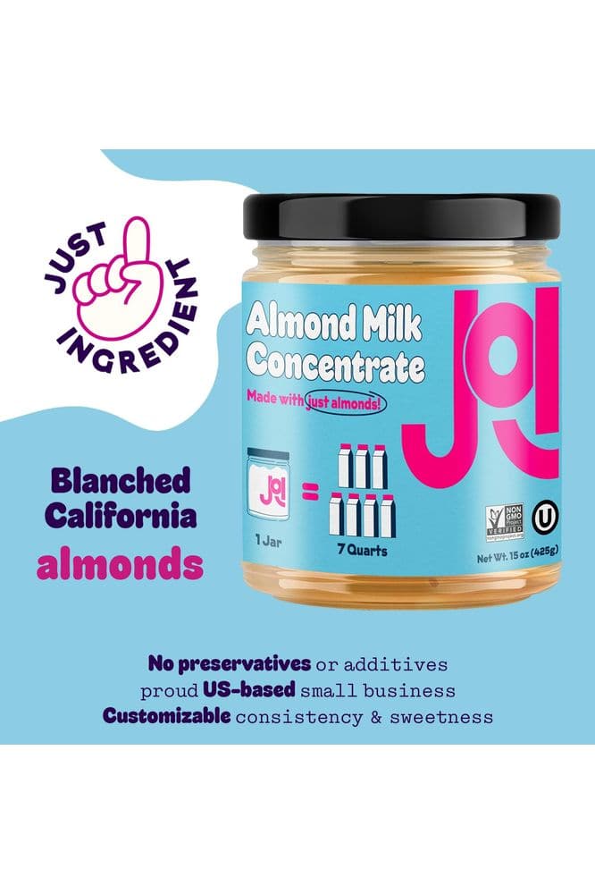 Almond Milk Unsweetened Concentrate by JOI - 27 Servings - 15 oz