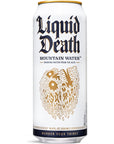 Liquid Death Still Mountain Water, 16.9 fl oz Tallboys (18-Pack)