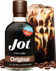 Jot Coffee Concentrate Original High Caffeine Instant Cold Brew Coffee Iced Coffee Instant Espresso Hot  Cold Coffee Drinks  Make 14 Cups Instant Coffee Cold Brew Concentrate 150mg CaffeineTbsp