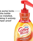 Nestle Coffee mate Coffee Creamer Hazelnut Concentrated Liquid Pump Bottle Non Dairy No Refrigeration 507 Fl Oz Pack of 2