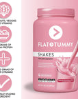 Flat Tummy Tea Meal Replacement Shake  Strawberry 20 Servings EBT Eligible  Plant Based Protein Powder for Women  Vitamins  Minerals  Dairy Free Gluten Free KetoFriendly Shakes  176 Pound Pack of 1