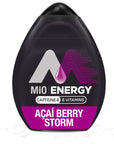 Mio Liquid Water Enhancer Energy Variety Pack Acai Berry Storm Tropical Fusion  Pack of 4