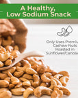 Sincerely Nuts  Whole Cashews  Roasted and Unsalted  High in Protein Everyday Healthy Snack  Rich in Nutrients Vegan Keto  Kosher  Gourmet Quality Vegan Cashew  2 LB Bag