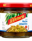 La Victoria Nacho Sliced Jalapeños Hot 12 Ounce Pack of 12