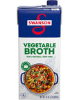 Swanson 100% Natural, Gluten-Free Vegetable Broth, 32 Oz Carton