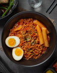 Samyang Hot Chicken Buldak Ramen 3 Flavor with Korean Rice Cake Tteokbokki Stick  Rapokki Stir Fried Ramen Noodle with Tteokbokki Value Pack MAKE YOUR OWN DISH