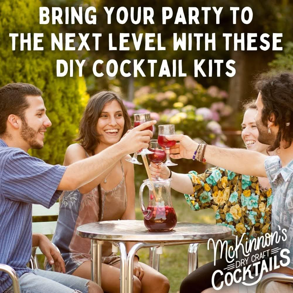 McKinnons Dry Craft Cocktails  Dehydrated Fruit and Herbs  DIY Mixology  Infusion Kit  Mason Jar Serves 8  16 Drinks Grapefruit Rosemary