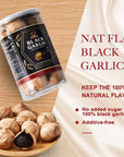 Nat Flav Whole Black Garlic 88 Oz 250g 35mm Size Fermented for 120 Days NonAdditives High in Antioxidants Ready to Eat Healthy Snack