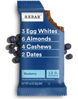 RXBAR Protein Bars Protein Snack Snack Bars Blueberry 183oz Box 10 Bars