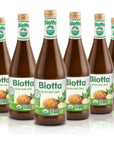 Biotta Organic Celery Root Juice  100 Celery Juice Superfood For Kidney Support Immune Support  Hydration  Good Source of Potassium 169 Fl Oz Pk of 6