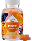 Natural Prebiotic Fiber Gummies for Kids - Chicory Root Fiber Gummy Vitamins for Kids Constipation Relief Immune Support and Digestive Support - Delicious Kids Fiber Gummies and Prebiotic Supplement