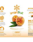 Smartfruit Perfect Peach  Energy 100 Real Fruit Purée NonGMO No Additives Vegan  48 Fl Oz  2 Pack