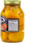 Amish Wedding Old Fashioned Pickled Peach Halves and Spiced Peach Halves Variety 2Pack 32 oz Jars