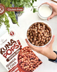 LiveKuna KunaPops Superfood Cereal with Quinoa & Chia - Variety Mix 3-Pack - Protein Breakfast Cereal, Low Sugar Snack - No Preservatives or Additives, Zero Cholesterol & Low Sodium - Chocolate, Banana and Apples & Cinnamon