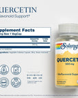 SOLARAY Quercetin 500 mg, Supports Sinus, Respiratory, Immune Function & Normal, Healthy Uric Acid Levels, 90 VegCaps