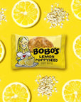 Bobos Oat Bites Lemon Poppyseed 13 oz Bites 30 Pack Box Gluten Free Whole Grain Snack Vegan OnTheGo