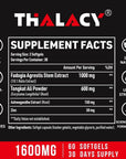 Thalacy 1600mg Fadogia Agrestis Tongkat Ali Supplement