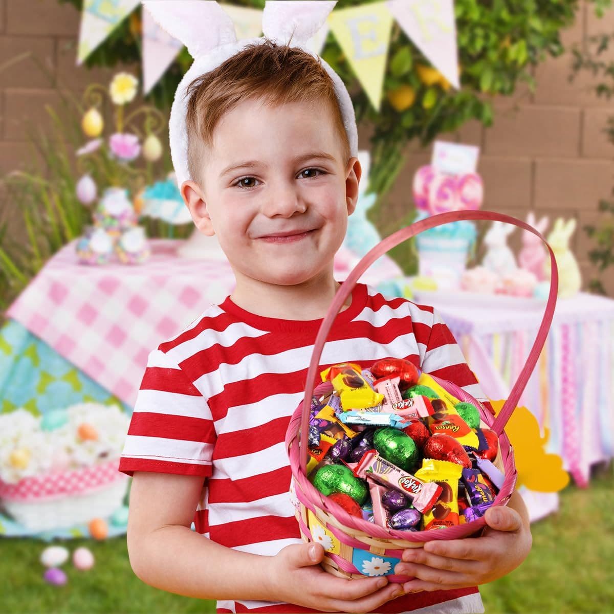 Easter Candy Chocolate Mix Confections Bulk Assortment for Kids Easter Basket Stuffers Party Favors and Birthdays Kitkat Cadbury ReesesEggs HersheysEggs and ReesesPeanut Butter Eggs 2 Lb Easter Candy Chocolate Mix