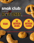 Snak Club x Hot Ones Hot Habanero Snack Mix Spicy Snacks with Peanuts Pretzels Sesame Sticks Toasted Corn  Cashews Inspired by Hot Ones Hot Sauce 10 oz Bag