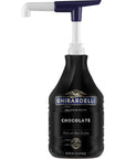 Ghirardelli Black Label Chocolate Sauce 873 Ounce with Ghirardelli Pump and Spoon