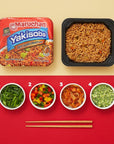 Maruchan Yakisoba Variety 3 Different Flavors Single Serving Homestyle Japanese Noodles Pack of 8 with By The Cup Chopsticks