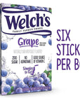 Welchs Singles To Go Drink Mix Grape 6 Boxes with 6 Packets Each 36 Total Servings