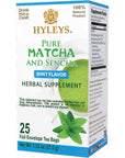 Hyleys Matcha Tea Bags with Mint  25 Tea Bags Japanese Pure Matcha Wellness Green Tea