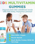 MaryRuth's Kids Multivitamin Gummies | 2 Month Supply | Sugar Free | Kids & Toddlers Ages 2+ | Essential Vitamins C, D3, Zinc | 60 Count | 2 Pack