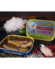 Seafood Aficionado Sardines Deluxe Quartet  8 Pack  NURI Portuguese Sardines and Pollastrini Italian Sardines Gift Pack  8 Cans 2 of Each Variety