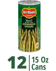 Del Monte Canned Extra Long Asparagus Spears 15 Ounce Pack of 12