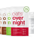 Oats Overnight Classic Variety Pack High Protein High Fiber Breakfast Shake  Gluten Free Non GMO Oatmeal Strawberries  Cream Green Apple Cinnamon  More 8 Pack  BlenderBottle