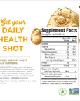 Ginger Rescue Shots by The Ginger People  Immunity Boosting Caffeine Free Energy Digestive Heath Wild Turmeric Flavor 2 Fl Oz Pack of 12