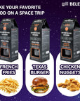 Space Food Set  Unique Gift Box for Kids Teens Adult  Texas Burger French Fries Chicken Nuggets Lollipop Candy  Astronaut Food Set Birthday Christmas Holidays Lunch Food Gift for Children