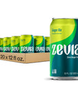 Zevia Zero Calorie Soda Ginger Ale 12 Ounce Cans Pack of 20