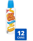 Easy Cheese American Cheese Snack 12  8 oz Cans