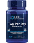 Life Extension Two-Per-Day High Potency Multi-Vitamin & Mineral Supplement - Vitamins, Minerals, Plant Extracts, Quercetin, 5-MTHF Folate & More - Gluten-Free - Non-GMO - 120 Tablets