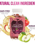 Vegan Apple Cider Vinegar Gummies | Max Strength 1000mg | Gelatin-Free, Vegan, Non-GMO, Made with Beet Root & Vitamin B12 for Energy - Supports Digestion, Detox and Cleanse Support - 120 Gummies