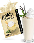 Keto Chow Vanilla Cream Core wStevia  Keto Meal Replacement Shake Powder  Nutritionally Complete  Low Carb  Delicious Easy Meal Substitute  Protein Rich  Dairy Free  Single Meal Serving