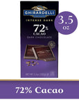 Ghirardelli Intense Dark 72% Cacao Twilight Delight Chocolate Bar, 3.5 Ounce (Pack of 12)