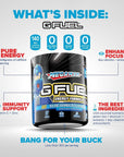 G Fuel Megaman Energy Powder, Sugar Free, Clean Caffeine Focus Supplement, Water Mix, Blue Slushee Flavor, Focus Amino, Vitamin + Antioxidants Blend, 9.8 oz (40 Servings)