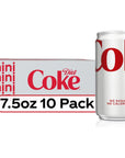 Diet Coke MiniCan 75oz 10 Pack Package May Vary