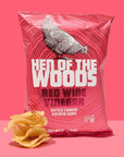 Hen of the Woods Kettle Cooked Potato Chips, Red Wine Vinegar Flavor, 2 Ounce Bag, 12-Pack