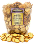 Garlic Bagel Chips, Bulk Size (1.5 lb. Resealable Zip Lock Stand Up Bag)