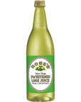 Roses Sweetened Lime Juice 1 L bottle Pack of 12 Made with Real Lime Juice Mixer to Add to Cocktails and NonAlchoholic Drinks Trusted by Bartenders