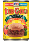 Red Gold Sloppy Joe Sauce 15oz Can Pack of 6