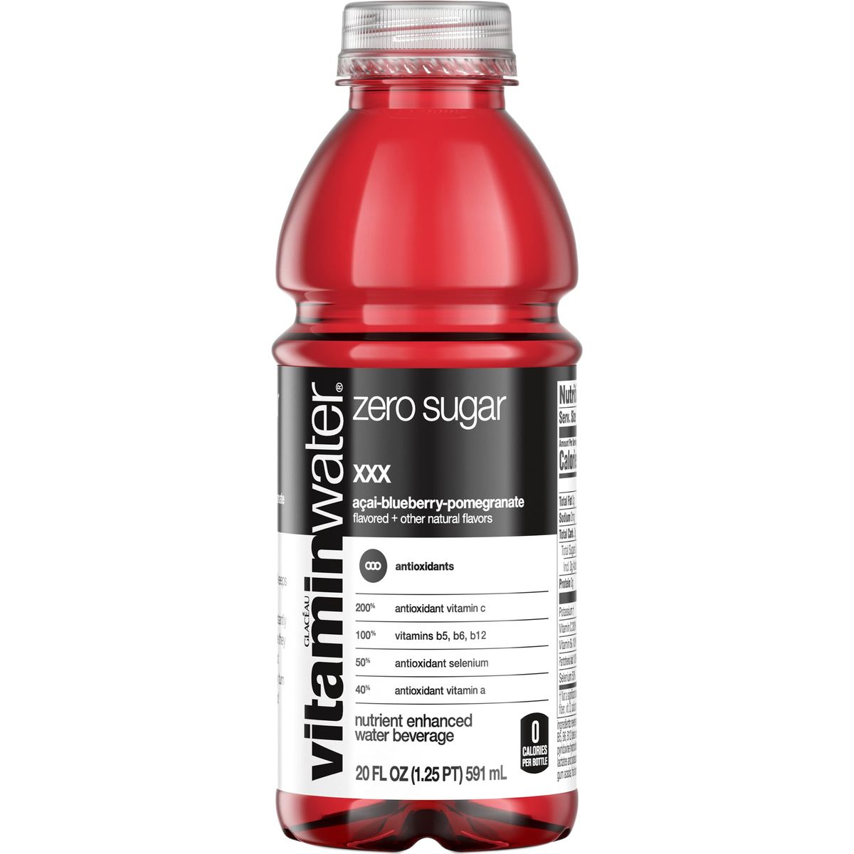 Vitamin Water ZERO Sugar  All Flavor Variety Pack Sampler  20 fl Oz Bottles Nutrient Electrolyte Enhanced Flavored Drinking Water With Vitamins Rise Shine Ice Look Gutsy XXX  Pack of 12